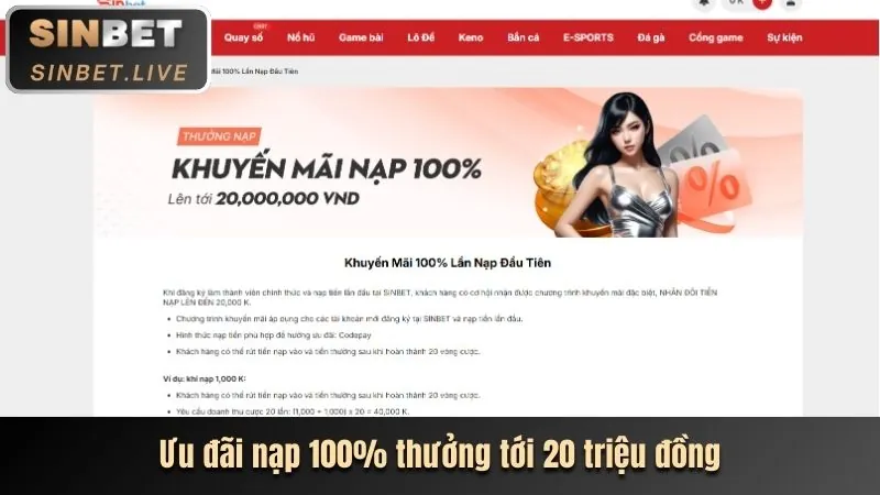 Ưu đãi mới nhất tại acb888
